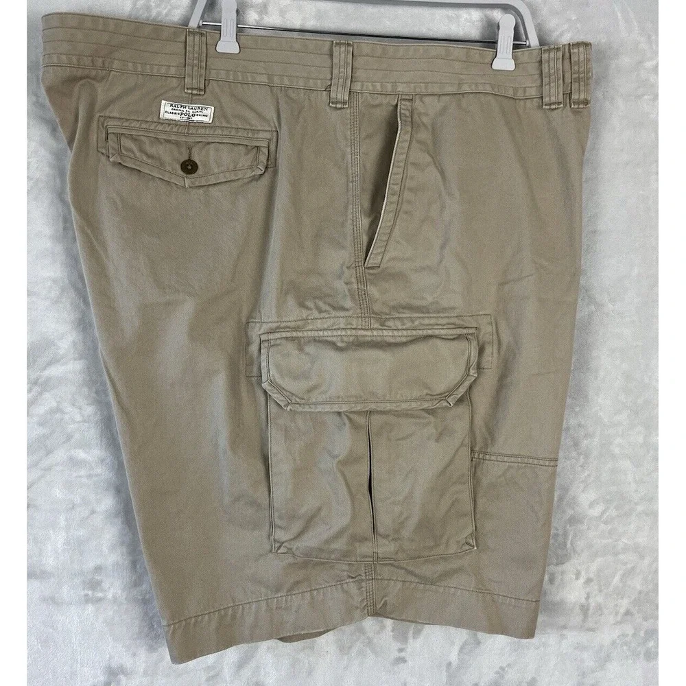 POLO RALPH LAUREN Men's Short  56B Beige Chino Classic Fit Cotton Cargo Utility